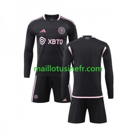 Maillot de Foot Inter Miami Extérieur 2023-24 Manches Longues - Enfant